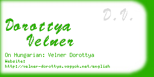 dorottya velner business card